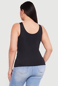 Plus Seamless Double Layered Tank Top