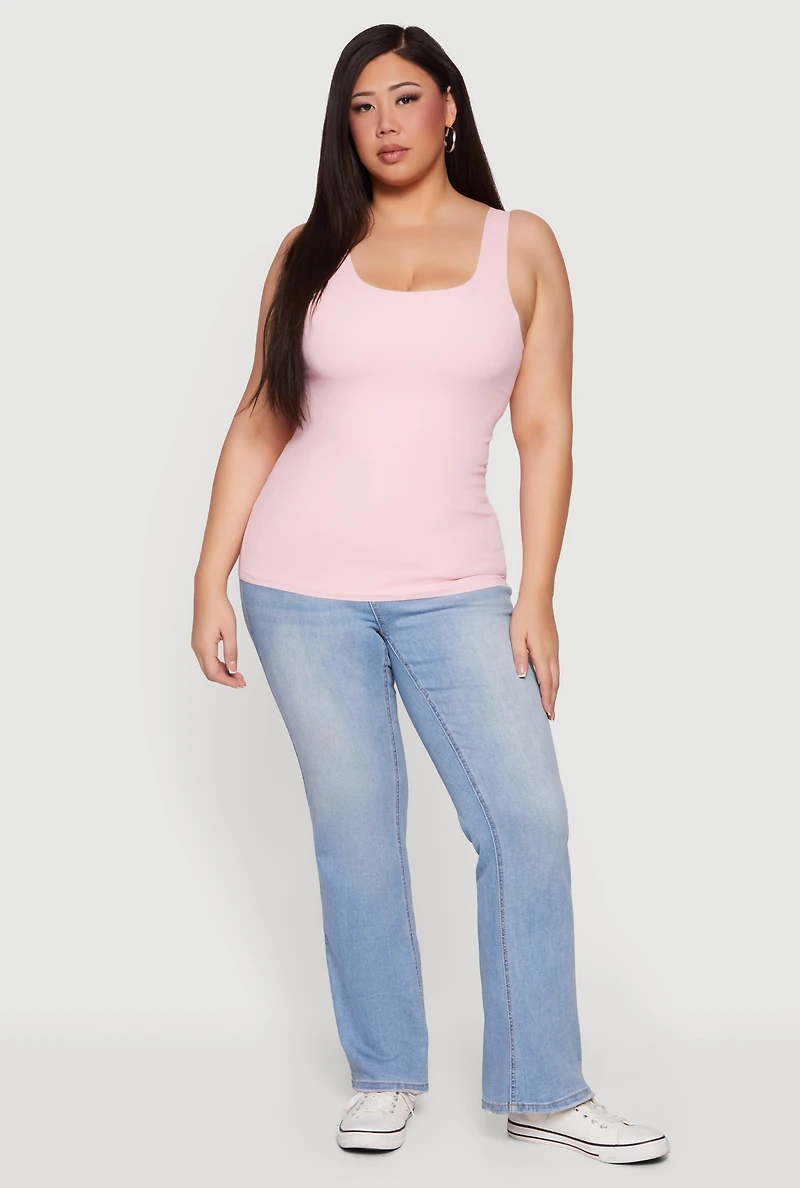 Plus Seamless Double Layered Tank Top