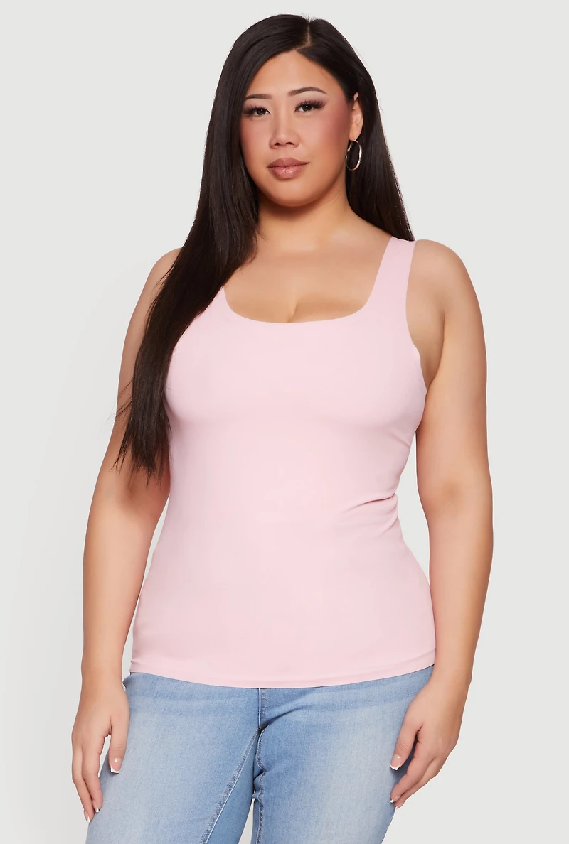 Plus Seamless Double Layered Tank Top