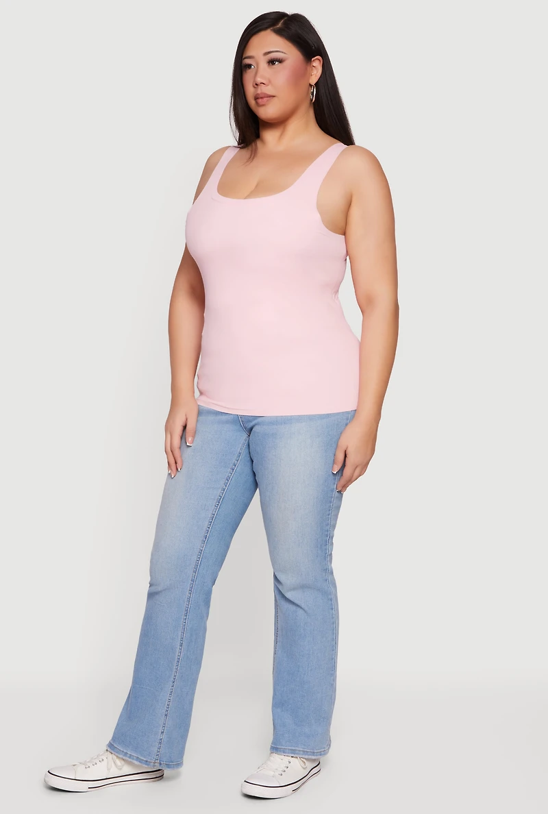 Plus Seamless Double Layered Tank Top