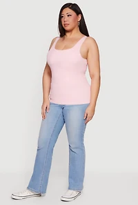 Plus Seamless Double Layered Tank Top