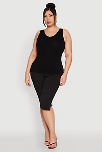 Plus Seamless Rib Knit Tank Top