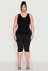Plus Seamless Rib Knit Tank Top