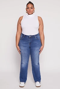 Plus Sleeveless Mock Neck Top