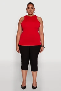 Plus Seamless Crew Neck Tank Top