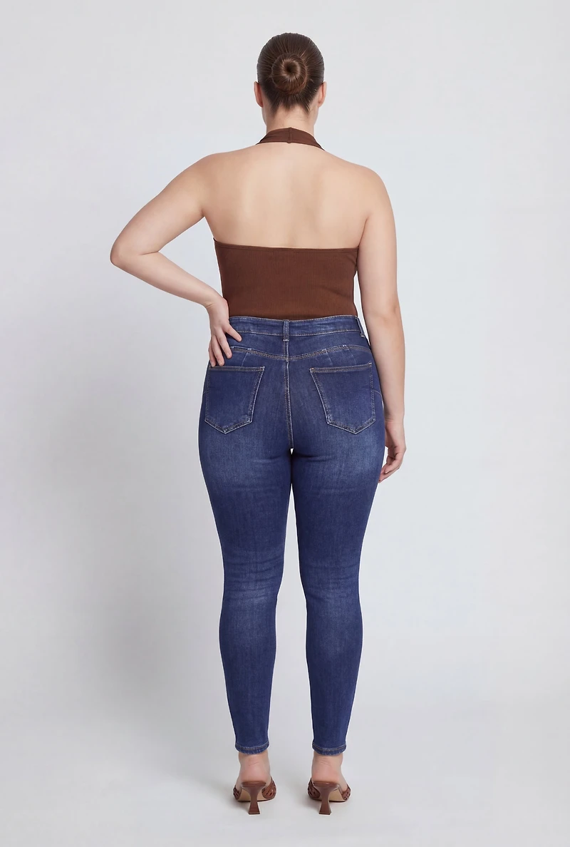 Plus Compression Rib Seamless Halter Top