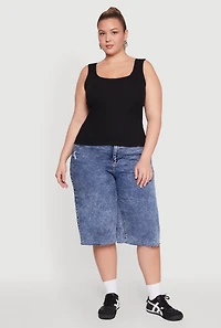 Womens Plus Scoop Neck Tank Top,