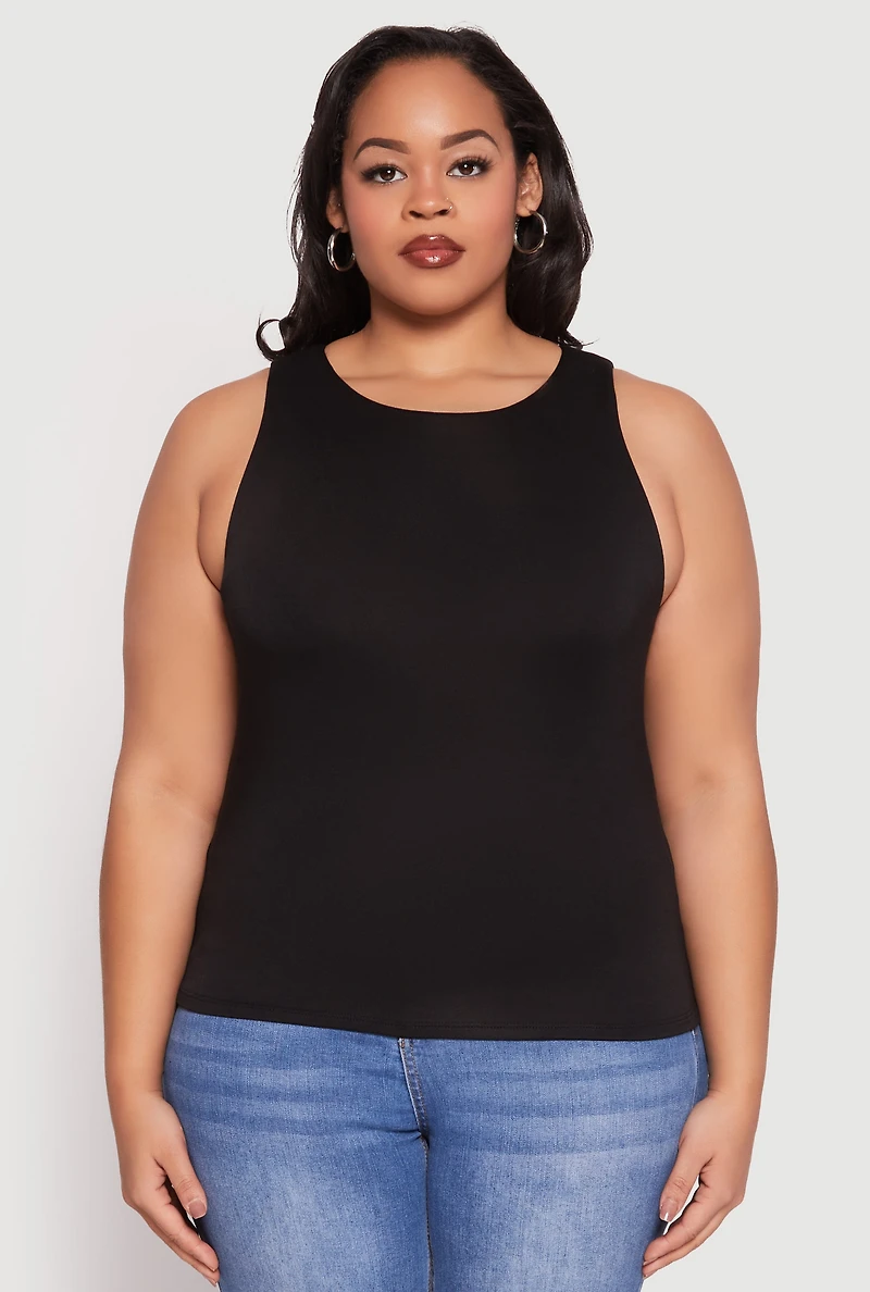 Plus Double Layer Tank Top