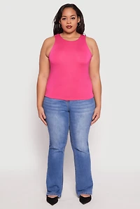Womens Plus Double Layer Tank Top,