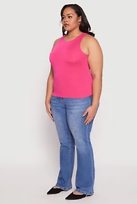 Womens Plus Double Layer Tank Top,