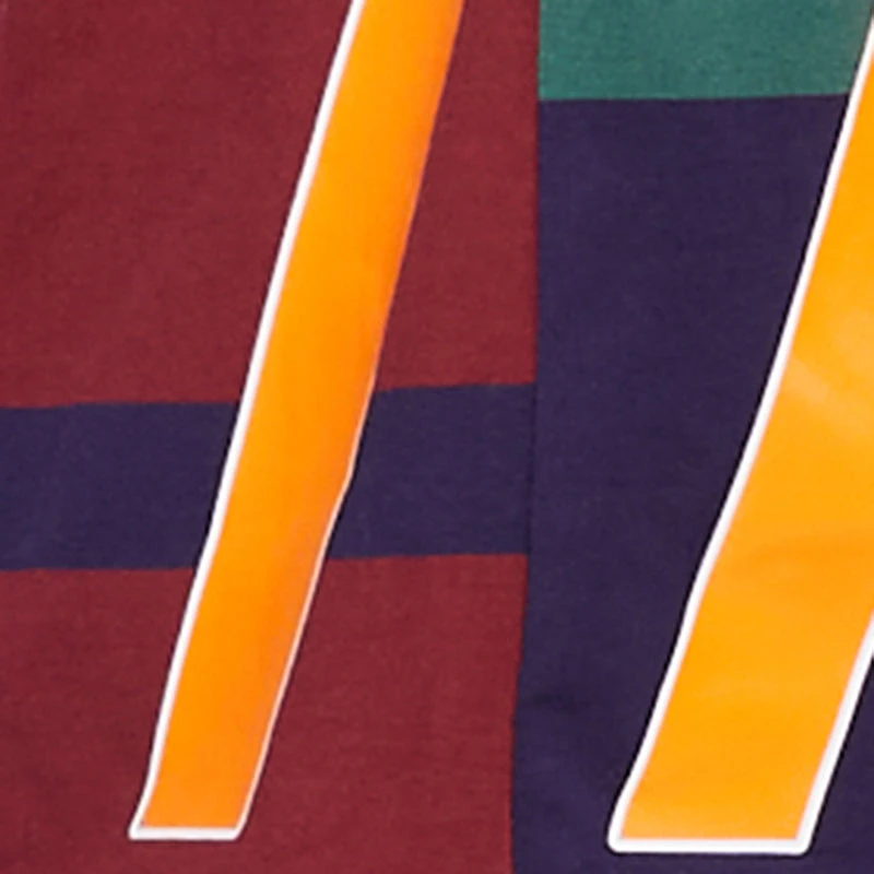 Plus Color Blocked Striped Player Graphic Polo Tee