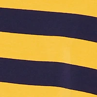 Plus Striped NY Patch Graphic Polo Shirt