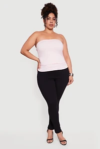 Plus Side Ruched Tube Top