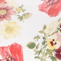 Plus Floral Print Side Ruched Tube Top