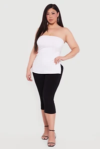 Plus Almost Famous Ruched Side Tube Top