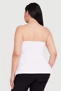 Plus Almost Famous Ruched Side Tube Top