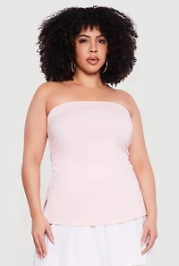 Plus Almost Famous Ruched Side Tube Top