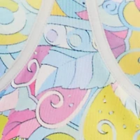 Plus Convertible Patterned Mesh Bustier Crop Top