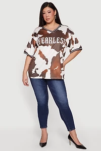 Plus Fearless Graphic Jersey