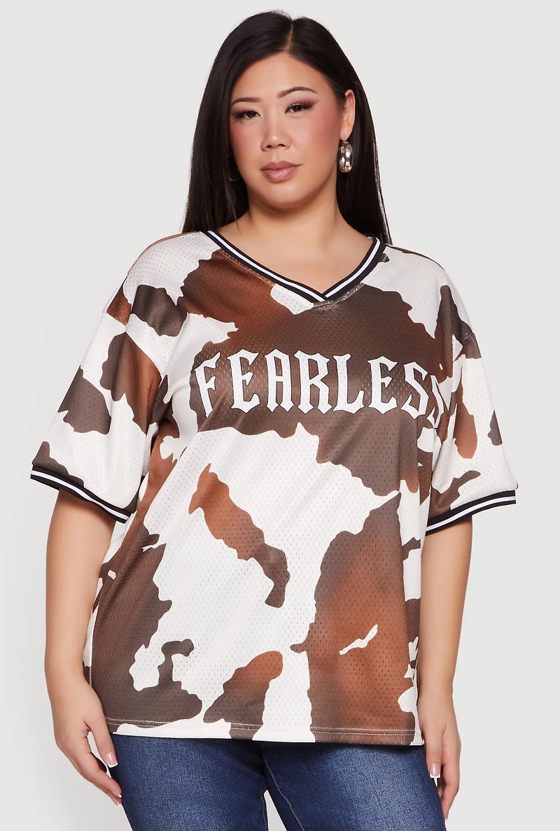 Plus Fearless Graphic Jersey
