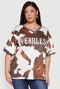 Plus Fearless Graphic Jersey