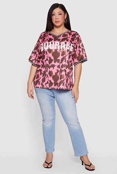 Plus Courage Graphic Jersey