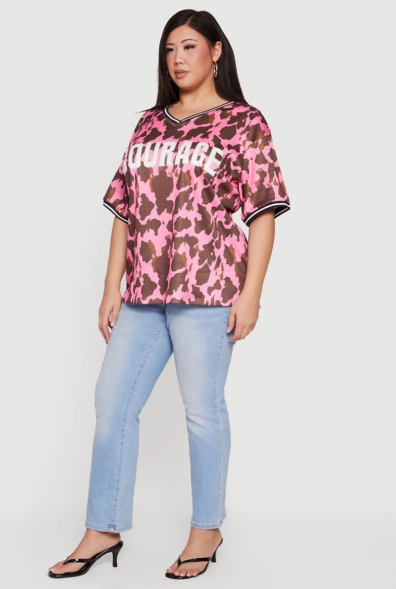 Plus Courage Graphic Jersey