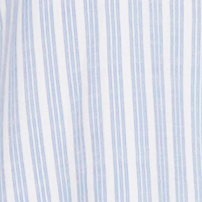 Plus Striped Button Front Shirt