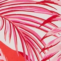 Plus Trendy High Waisted Leaf Print Shorts