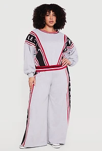 Plus Fearless Graphic Pullover Sweatshirt