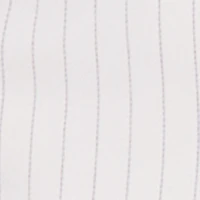 Plus Pinstripe Zip Front Crop Top