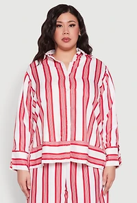 Plus Spoon Jeans Button Front Shirt