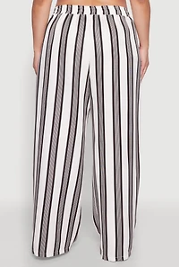 Womens Plus Size Spoon Jeans Drawstring Palazzo Pants, Multi, Size 1X