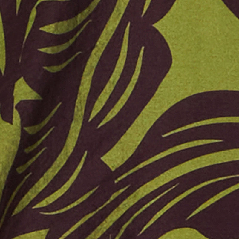 Plus Leaf Print Blouse