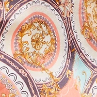 Plus Satin Chain Print Blouse