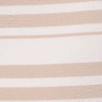 Plus Striped Button Front Halter Top