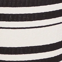 Plus High Waisted Striped Casual Pants