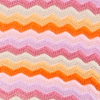 Plus Chevron Striped High Waisted Pull On Pants