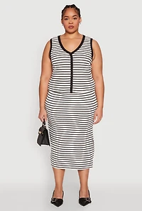 Plus Textured Knit Crop Top