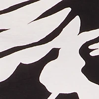 Plus Floral Print Smocked Bottom V Neck Blouse