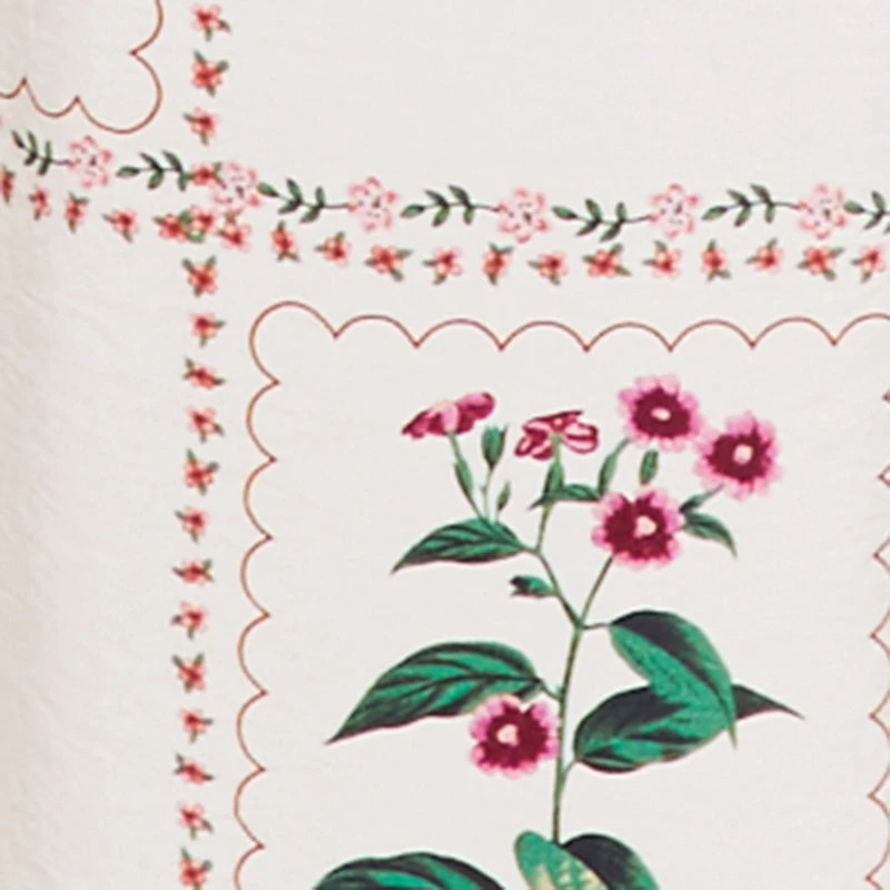 Plus Floral Wide Leg Pull On Pants