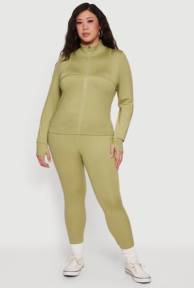 Plus Stretchy High Waisted Yoga Leggings