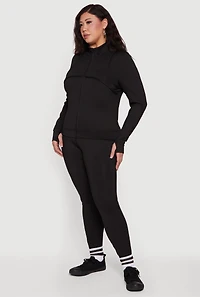 Plus Wide Waist Yoga Leggings