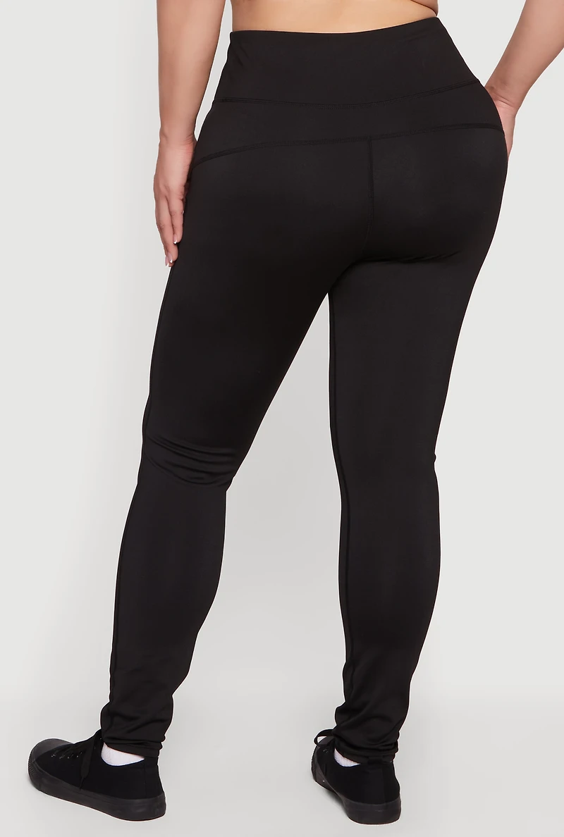 Plus Wide Waist Yoga Leggings