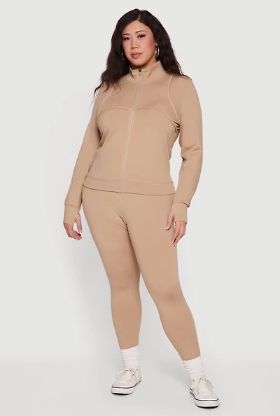 Plus Wide Waist Yoga Leggings