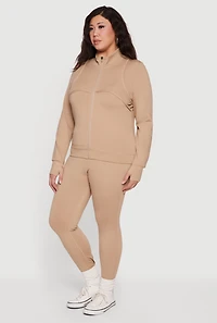 Plus Wide Waist Yoga Leggings