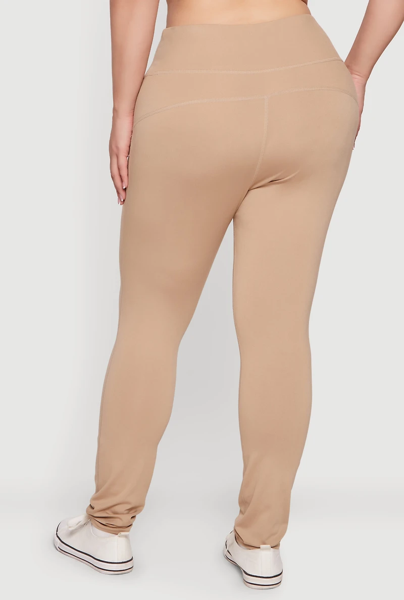 Plus Wide Waist Yoga Leggings