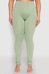 Womens Plus Daisy High Waist Leggings,
