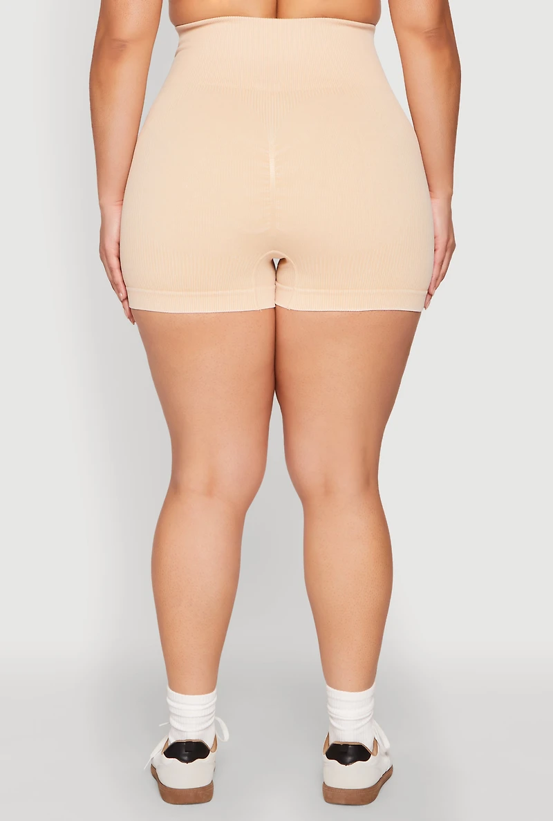 Plus Daisy Mineral Wash Seamless Bike Shorts