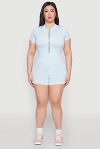 Womens Plus Daisy Mineral Wash Seamless Bike Shorts,
